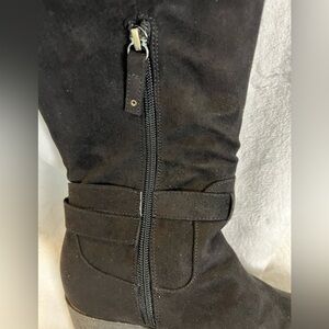 New Dr Scholls Black Suede Boots 8M